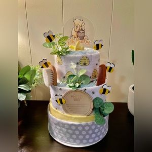 Winnie the Pooh diaper cake